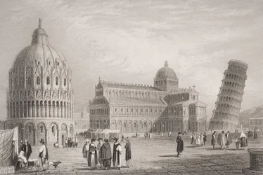Pisa (gegraveerd door William Finden)